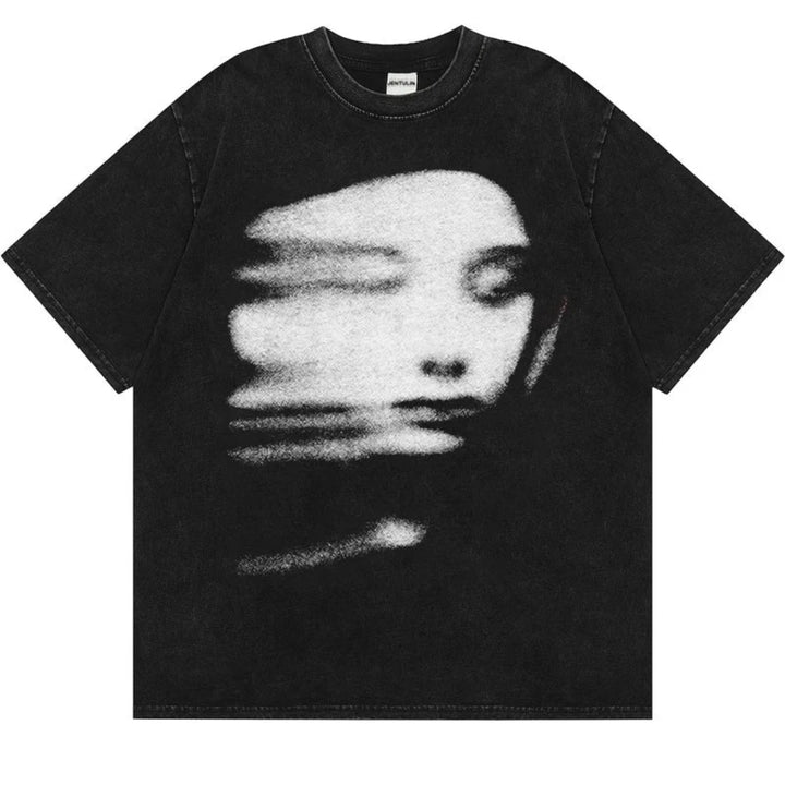 Abstract Face Graphic Tee