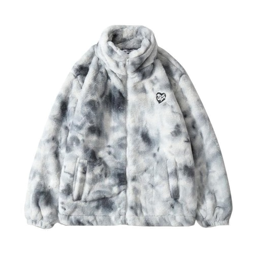 Heart Fuzzy Fleece Jacket