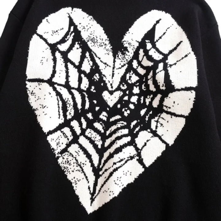 Heart Knitted Sweater