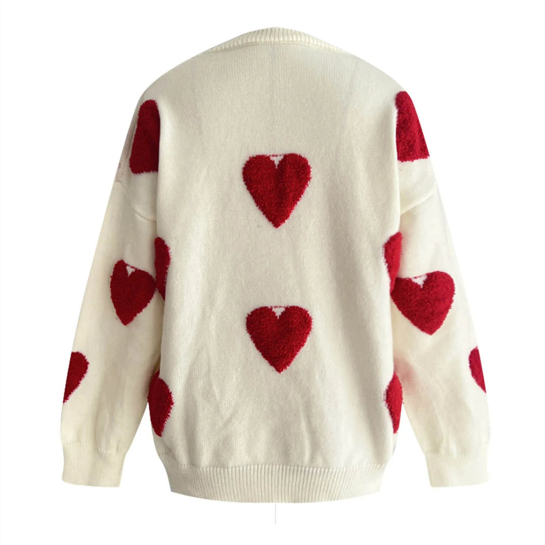 New Cute Heart Sweater