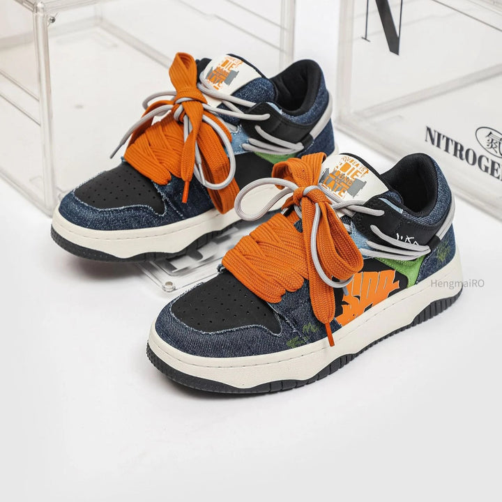 Premium Neon Clash Sneakers
