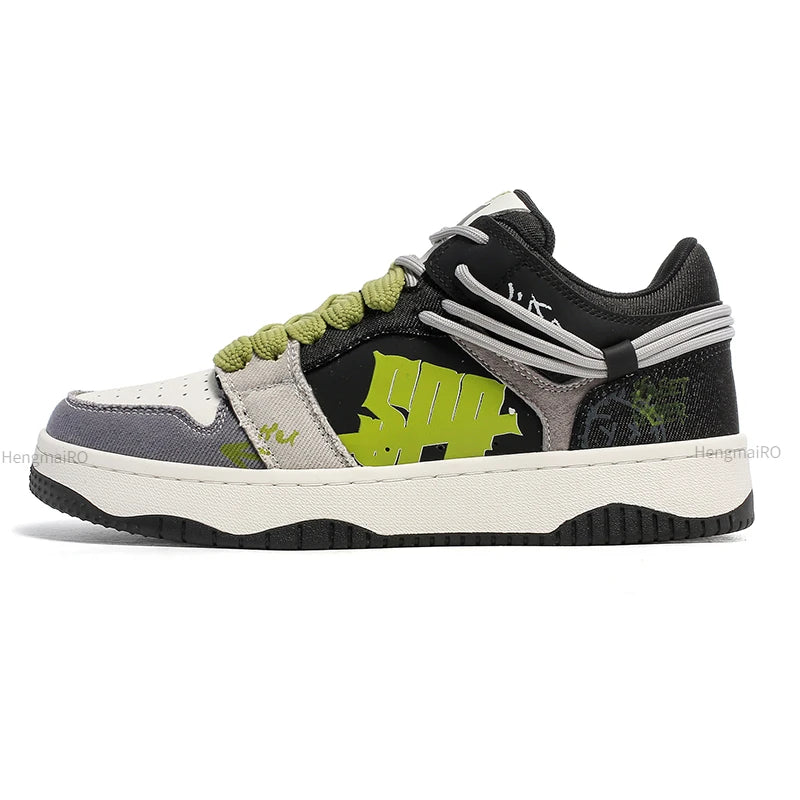 Premium Neon Clash Sneakers