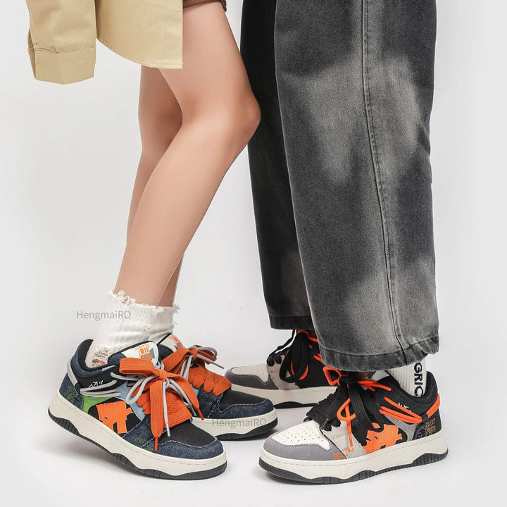 Premium Neon Clash Sneakers