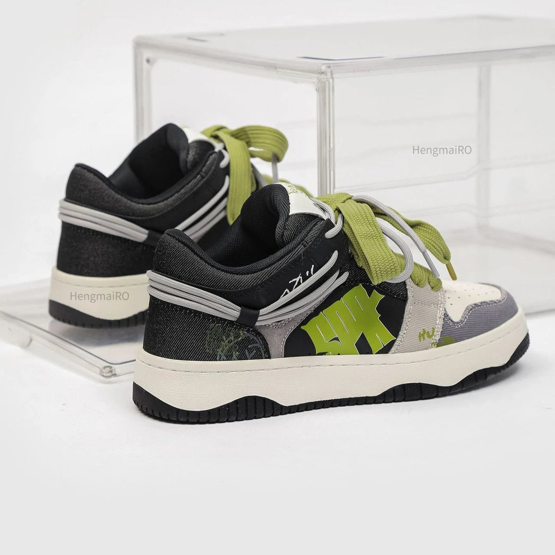 Premium Neon Clash Sneakers