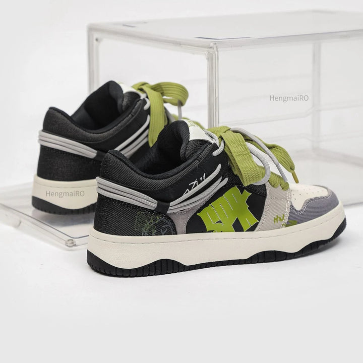 Premium Neon Clash Sneakers