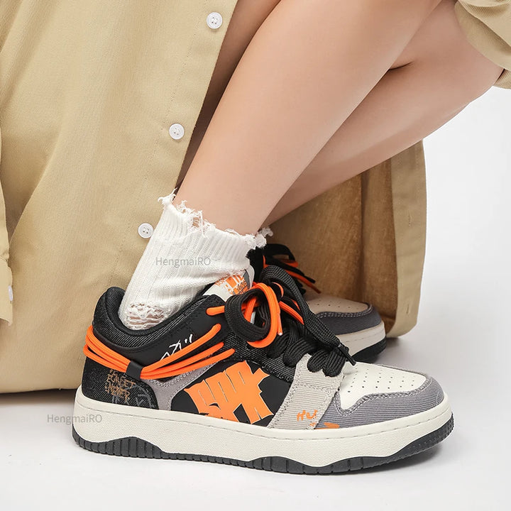 Premium Neon Clash Sneakers