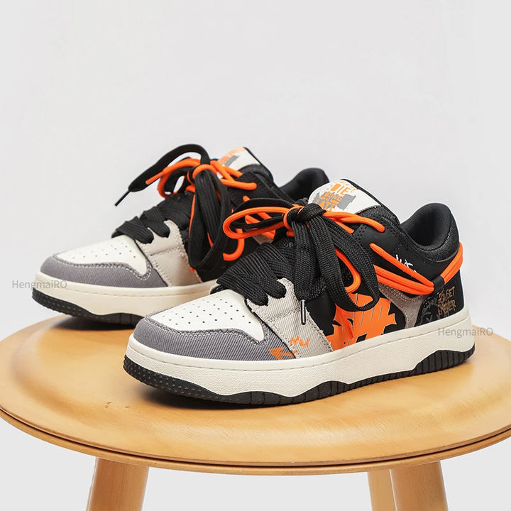 Premium Neon Clash Sneakers
