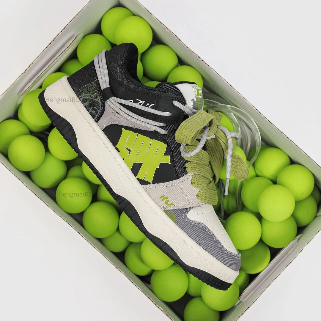 Premium Neon Clash Sneakers