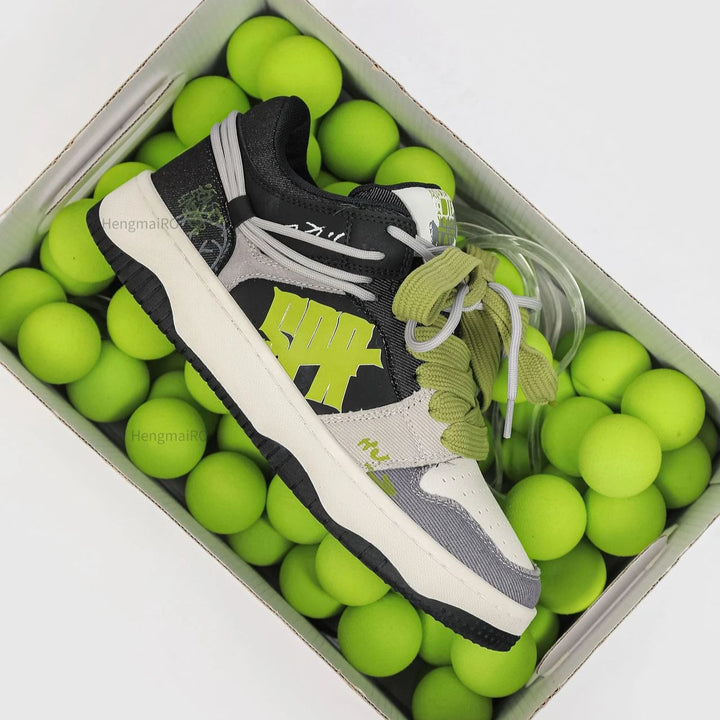 Premium Neon Clash Sneakers