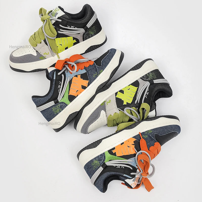 Premium Neon Clash Sneakers