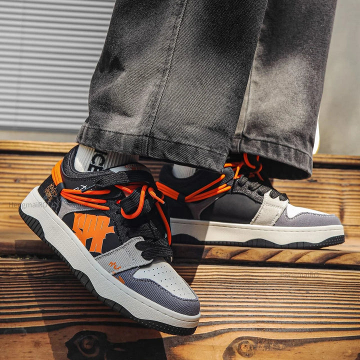 Premium Neon Clash Sneakers