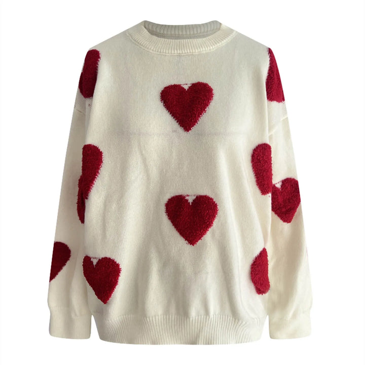 New Cute Heart Sweater