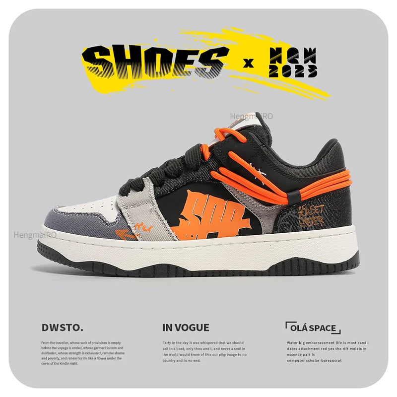 Premium Neon Clash Sneakers