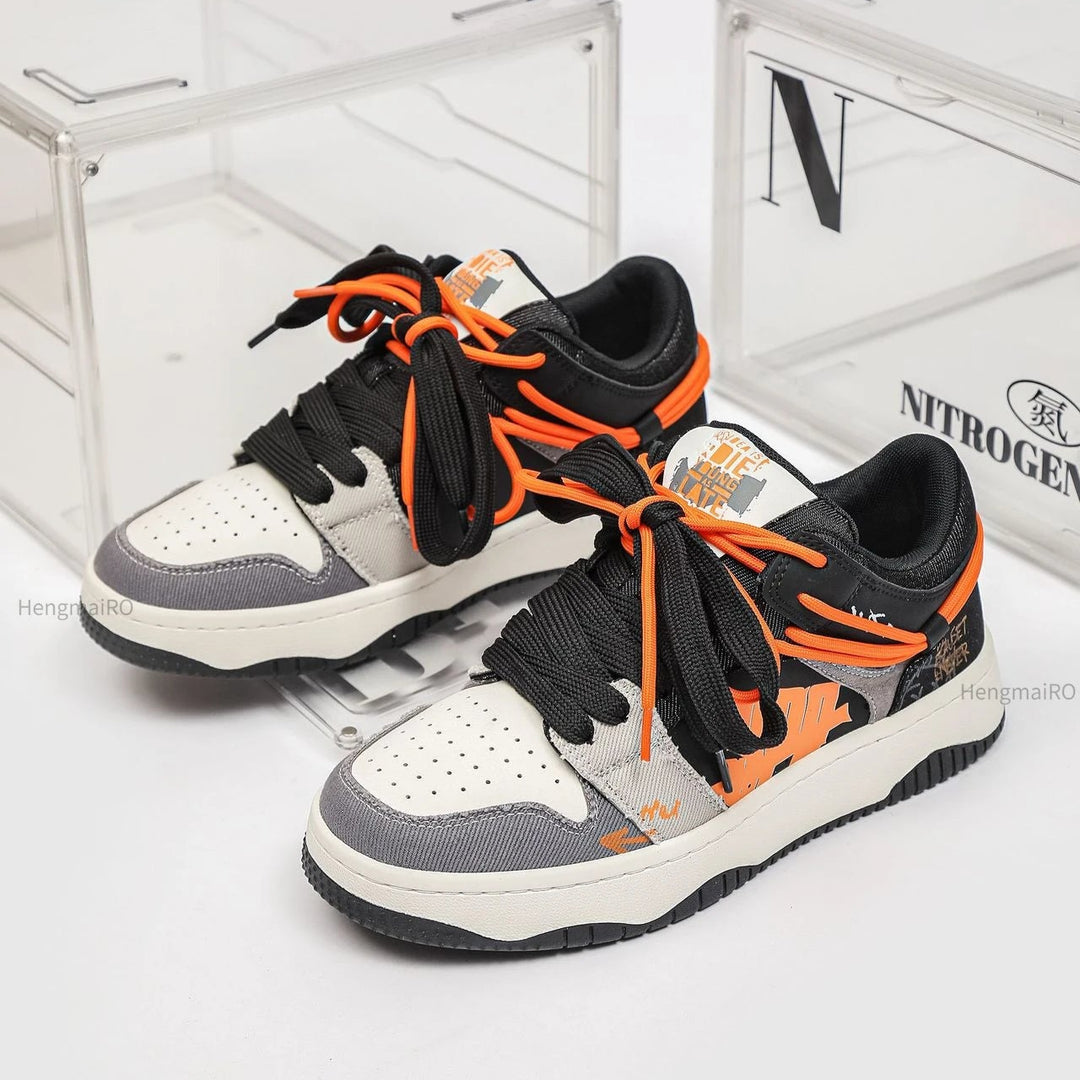 Premium Neon Clash Sneakers