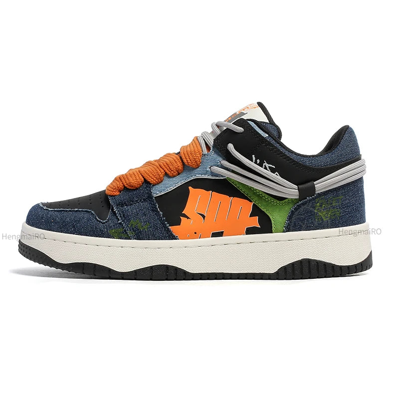 Premium Neon Clash Sneakers