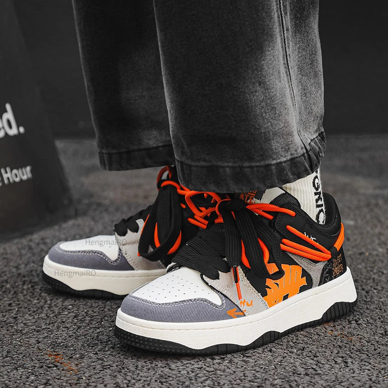 Premium Neon Clash Sneakers
