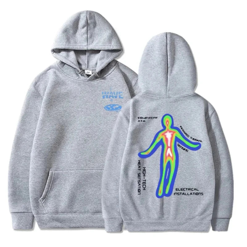 Icy Minded. A grey hoodie adorned with a phrase