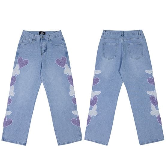 Furry Butterfly Jeans