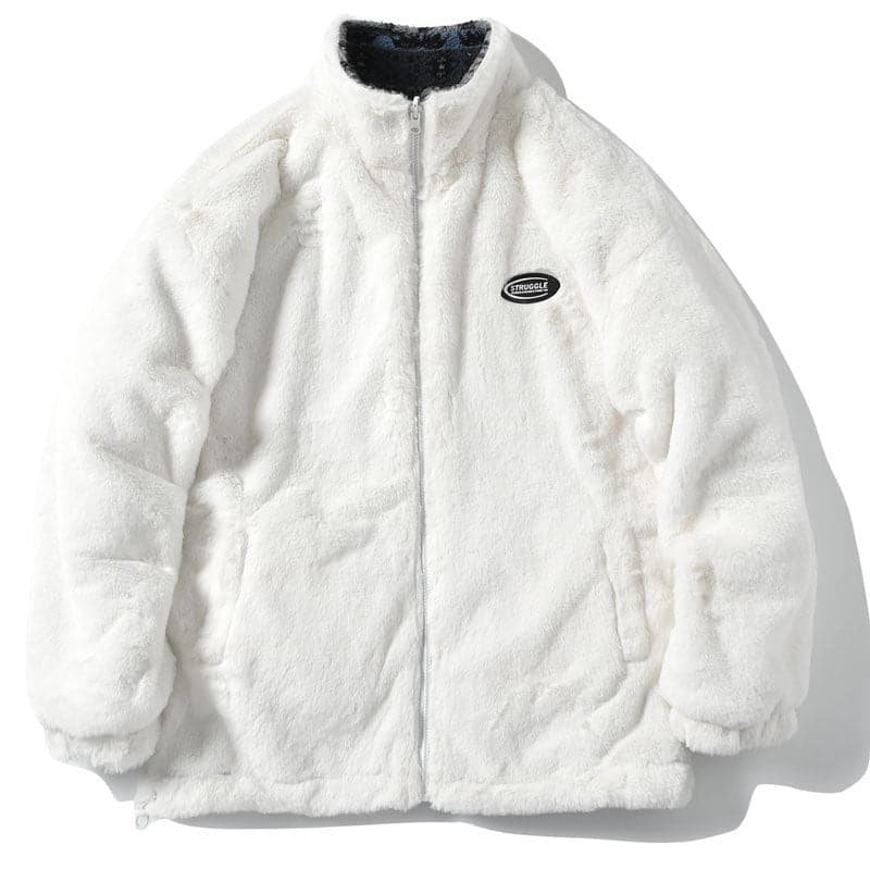 Reversible Pattern Fleece Jacket
