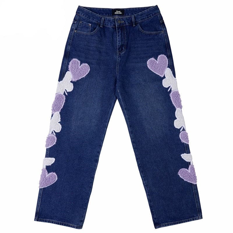 Furry Butterfly Jeans