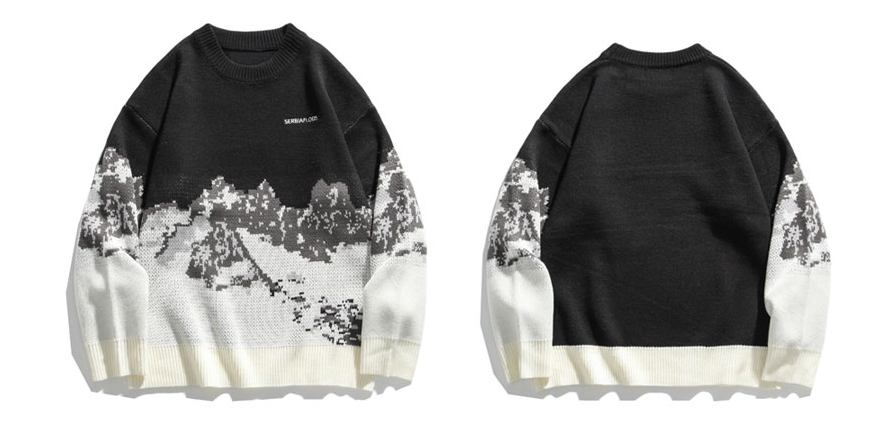 Snowy Mountain Graphic Sweater, Salesforce Commerce Cloud