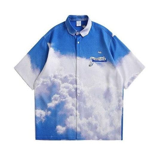 Clouds Button Up