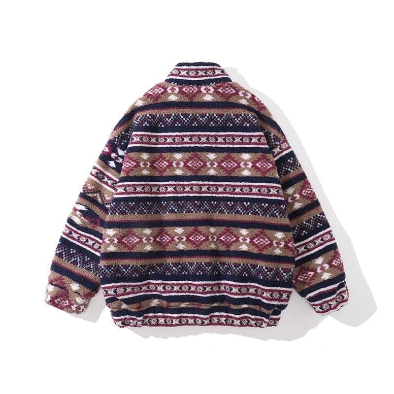 Patterns Vintage Fleece Jacket